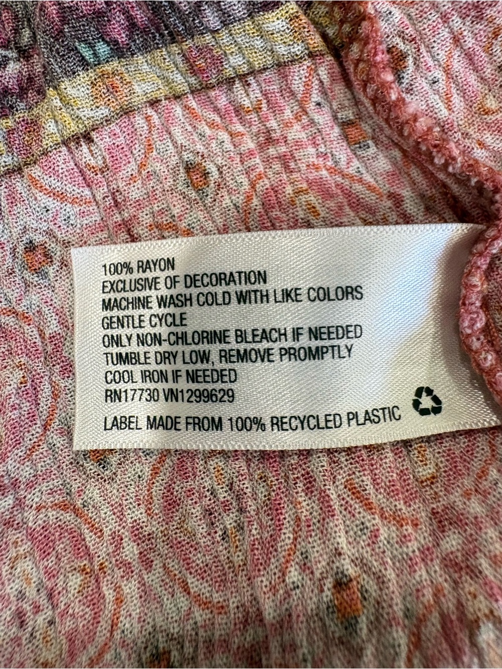 Knox Rose Rust Floral Tiered Boho Mini Dress | Size L | Like New - Picture 5 of 5